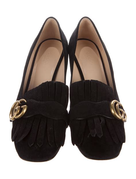 the real real womens gucci loafers|Gucci fringe loafer.